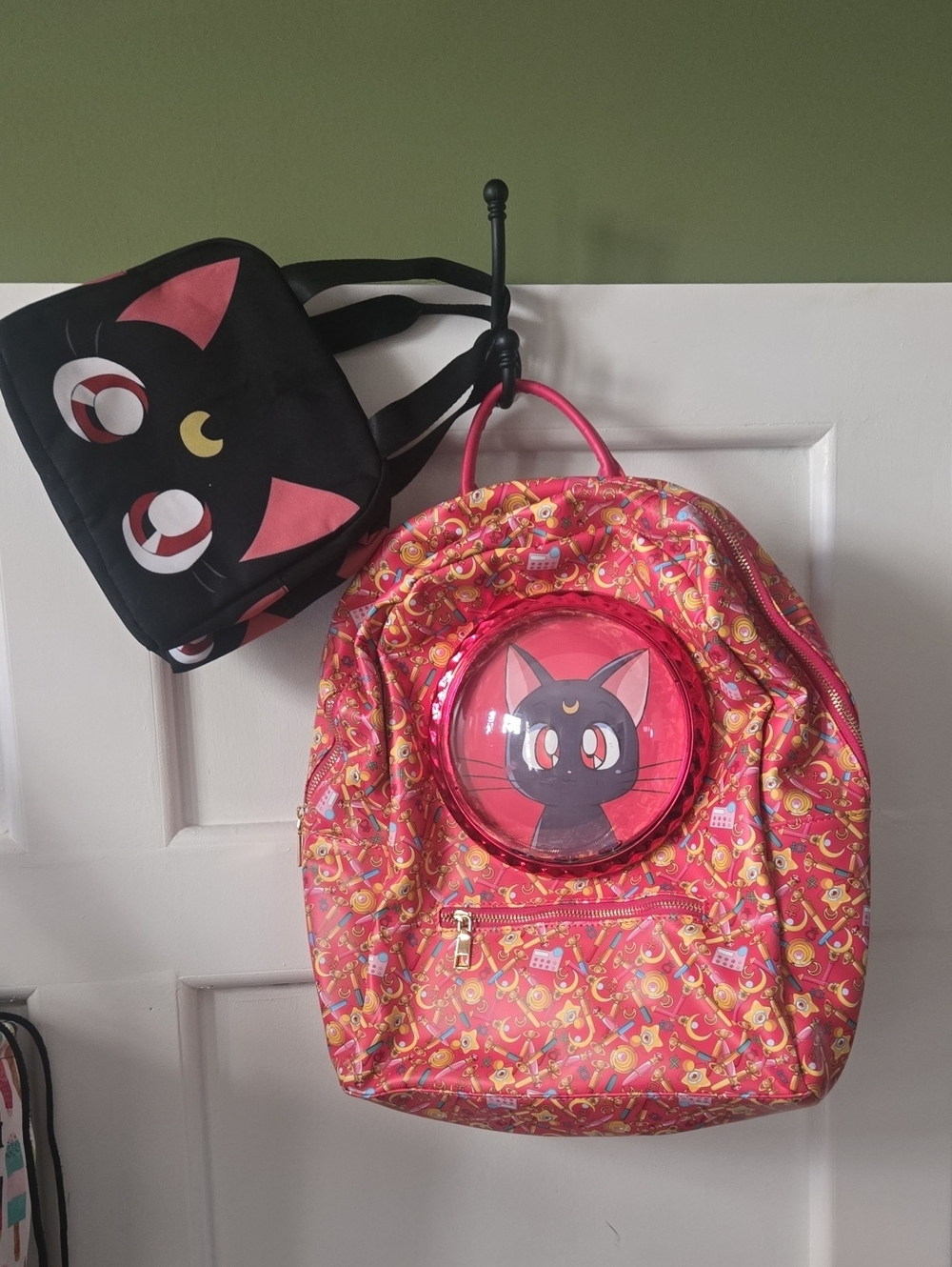 SAILOR MOON Backpack with Clear Bubble Window And Lunch Bag